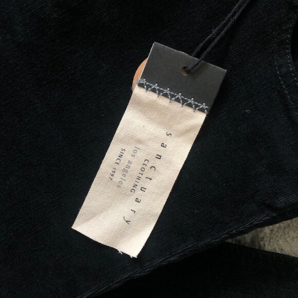 SANCTUARY DENIM Corduroy Jeans Size 28 Black NWT - Picture 3 of 6